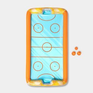 Sun Squad -  Inflatable Pool Hockey Game Toy Indoor O Orange